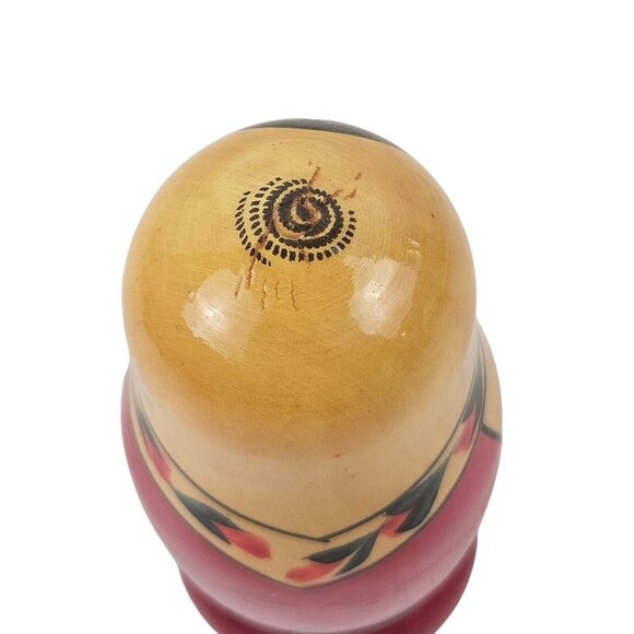 Vintage Hand Painted Russian Matryoshka Nesting Doll Set Of 4 Made In USSR - Picture 5 of 10